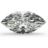 Diamant marquise 5.2 carats certifié GIA SI1