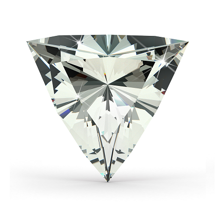 Diamant trilliant 8 carats certifié HRD VVS2